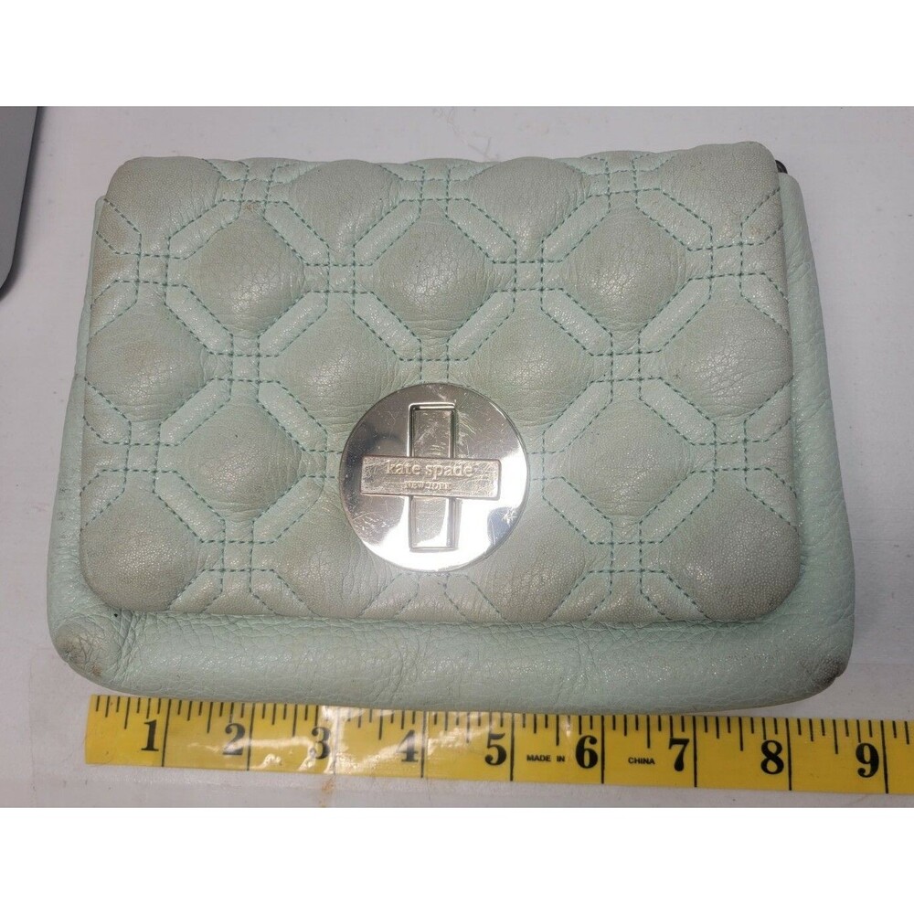 KATE SPADE Astor Court Naomi Quilted Green Leather Small Crossbody Shoulder Bag